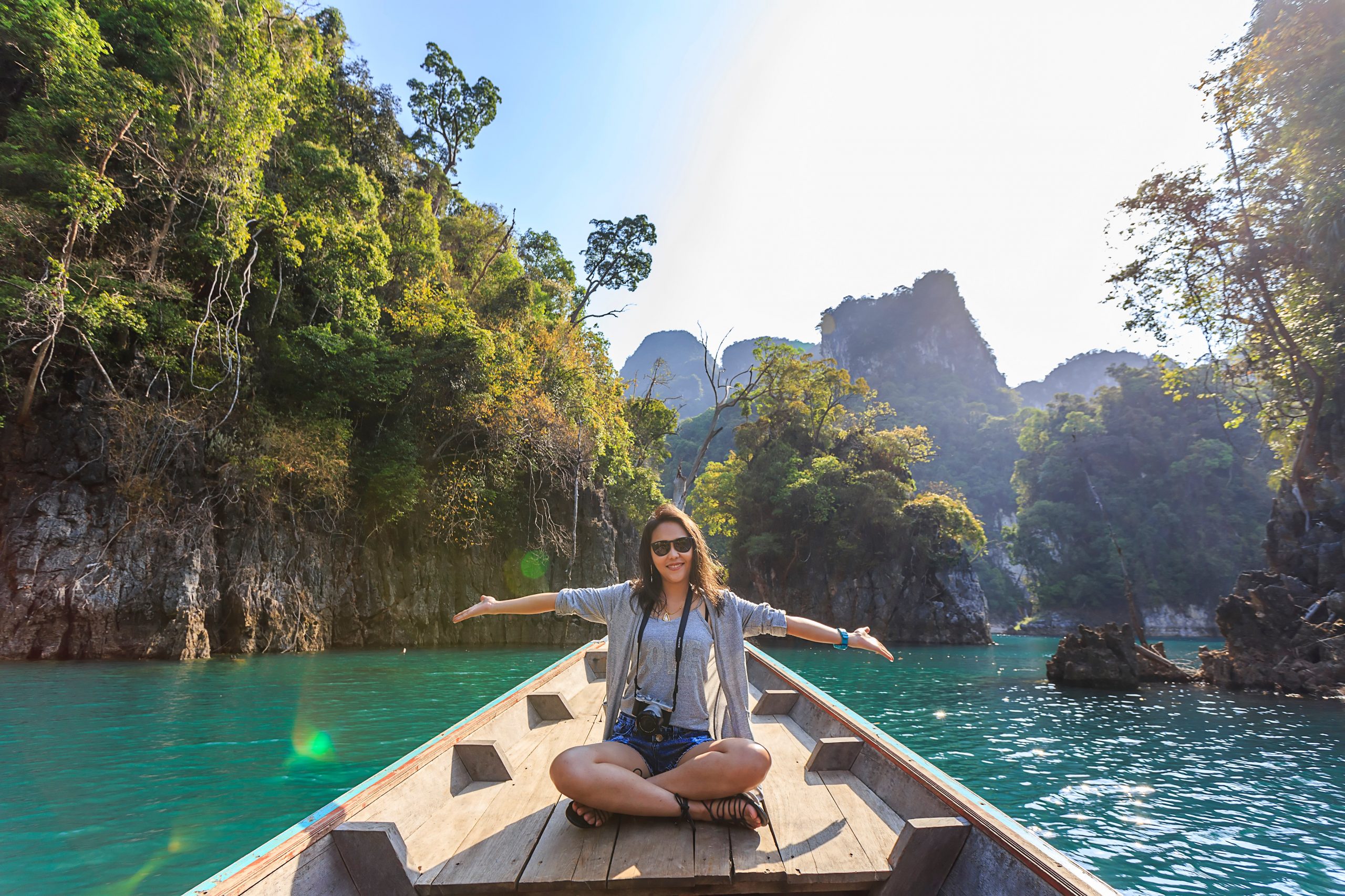 girl on holiday